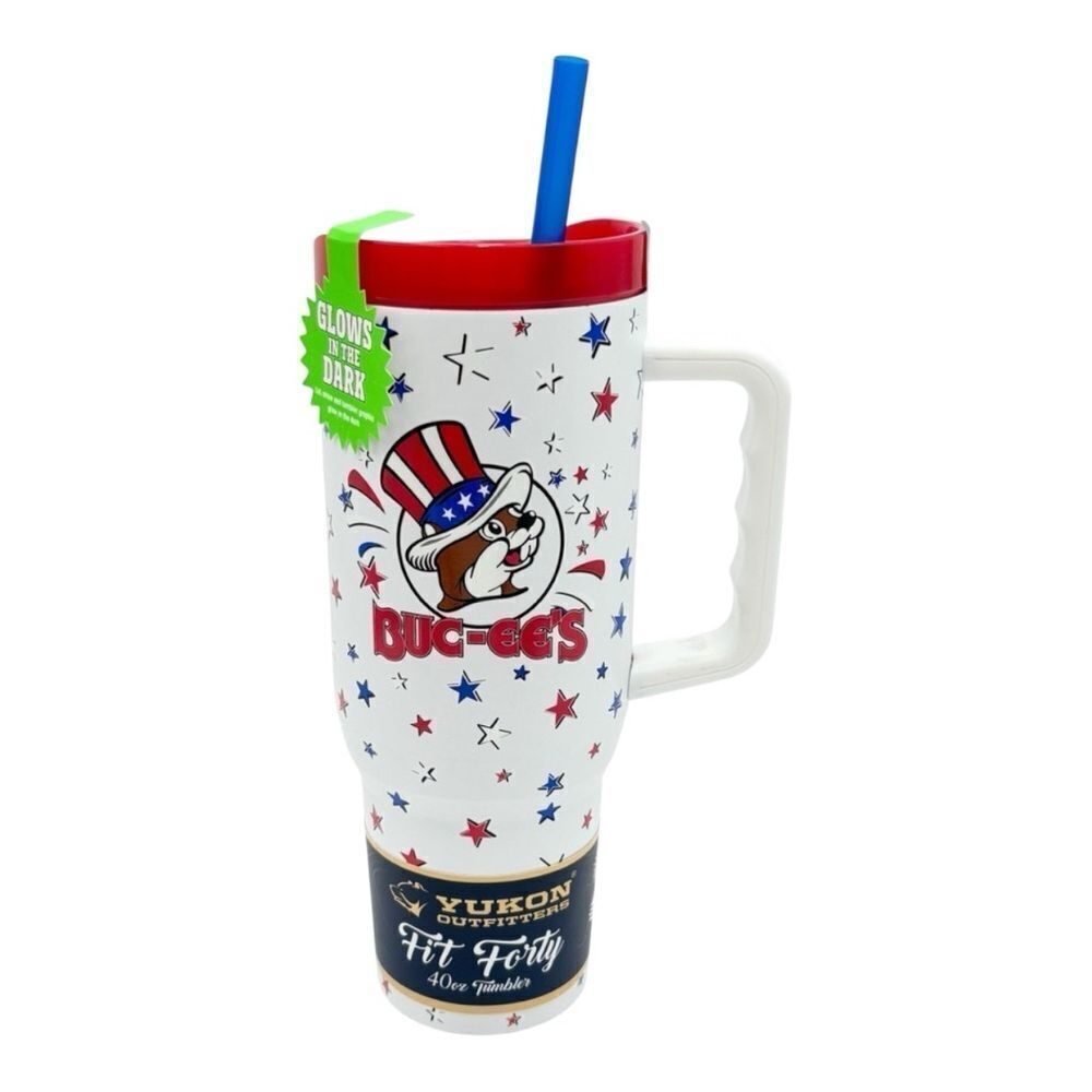 Buc-ee's Yukon Outfitters Fourth Of July 40oz Tumbler (Glow In The Dark)